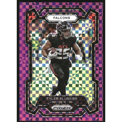 2023 Panini Prizm Prizms Purple Power #14 Tyler Allgeier