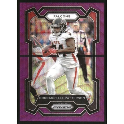 2023 Panini Prizm Prizms Purple Wave #12 Cordarrelle Patterson