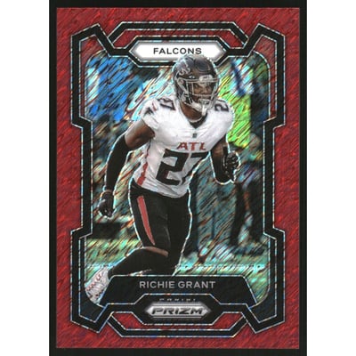 2023 Panini Prizm Prizms Red Shimmer #13 Richie Grant