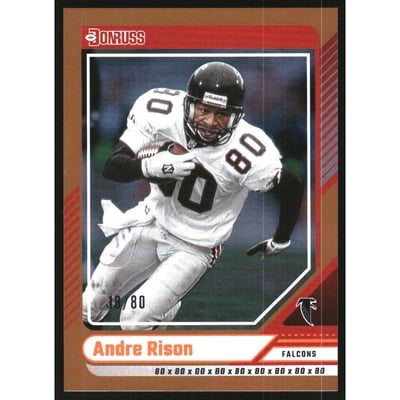 2024 Donruss Jersey Number #222 Andre Rison/80