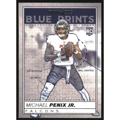 2024 Panini Encore Blue Prints #3 Michael Penix Jr.
