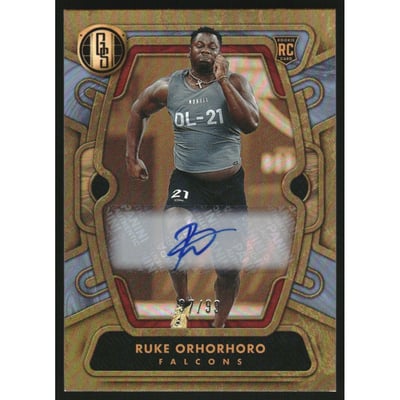2024 Panini Gold Standard Rookies Autographs Platinum #128 Ruke Orhorhoro