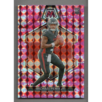 2024 Panini Mosaic Mosaic Camo Pink #308 Michael Penix Jr.