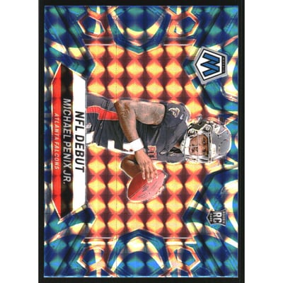 2024 Panini Mosaic Mosaic Reactive Blue #274 Michael Penix Jr. DEB