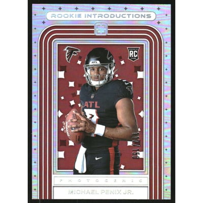 2024 Panini PhotoGenic Rookie Introductions Silver #1 Michael Penix Jr.