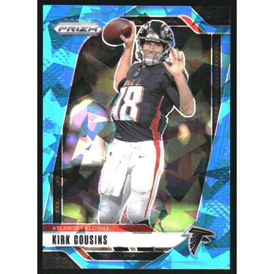 2024 Panini Prizm Prizms Blue Ice #10 Kirk Cousins