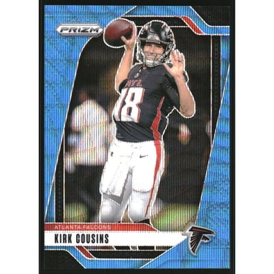 2024 Panini Prizm Prizms Blue Wave #10 Kirk Cousins