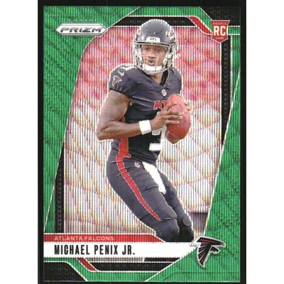 2024 Panini Prizm Prizms Green Wave #378 Michael Penix Jr.