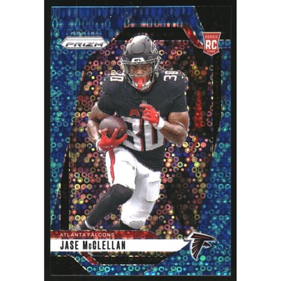 2024 Panini Prizm Prizms No Huddle Blue #342 Jase McClellan