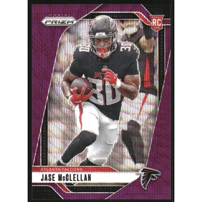 2024 Panini Prizm Prizms Purple Wave #342 Jase McClellan