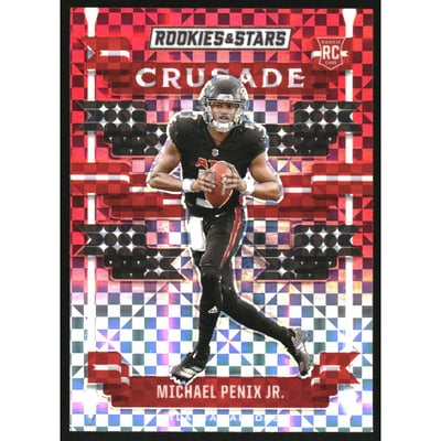 2024 Rookies and Stars Crusade Red Plaid #17 Michael Penix Jr.