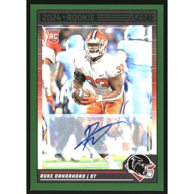 2024 Score Signatures Green #358 Ruke Orhorhoro