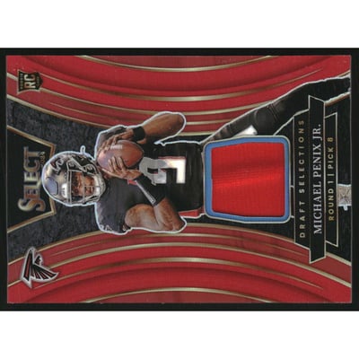 2024 Select Draft Selections Memorabilia Prizm Red #9 Michael Penix Jr.