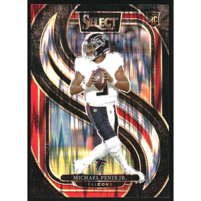 2024 Select Prizm Black and Red Shock #110 Michael Penix Jr.