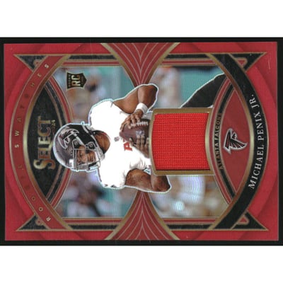 2024 Select Rookie Swatches Prizm Red #14 Michael Penix Jr.