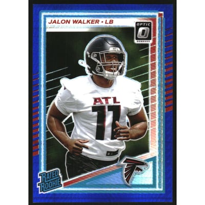 2025 Donruss Optic Blue Hyper #290 Jalon Walker RR