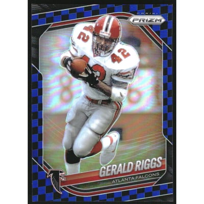 2025 Panini Prizm Prizms Black and Blue Checker #117 Gerald Riggs