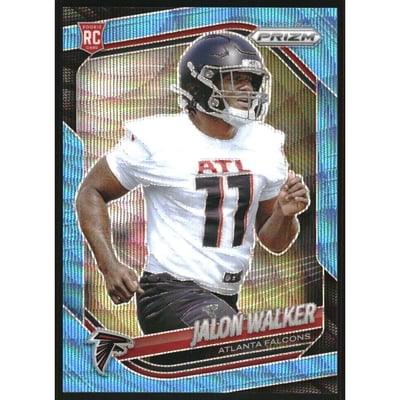 2025 Panini Prizm Prizms Blue Wave #398 Jalon Walker
