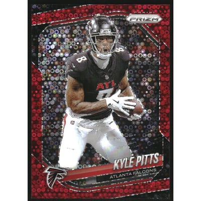 2025 Panini Prizm Prizms No Huddle Red #222 Kyle Pitts