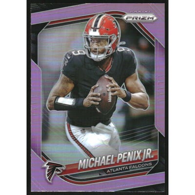 2025 Panini Prizm Prizms Pink #56 Michael Penix Jr.