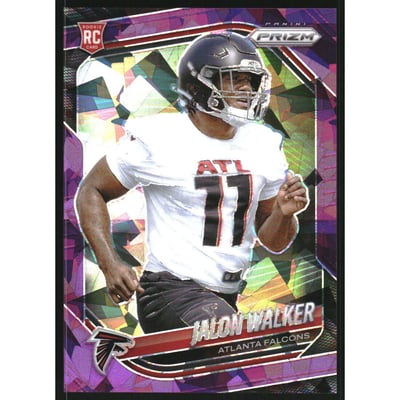 2025 Panini Prizm Prizms Purple Ice #398 Jalon Walker