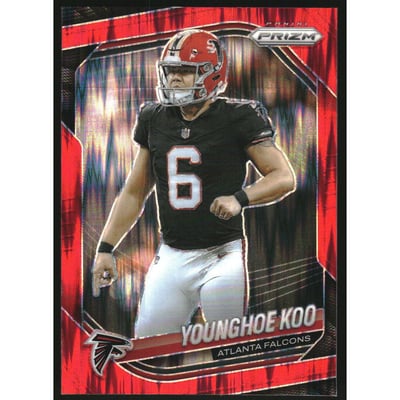 2025 Panini Prizm Prizms Red Flash #131 Younghoe Koo