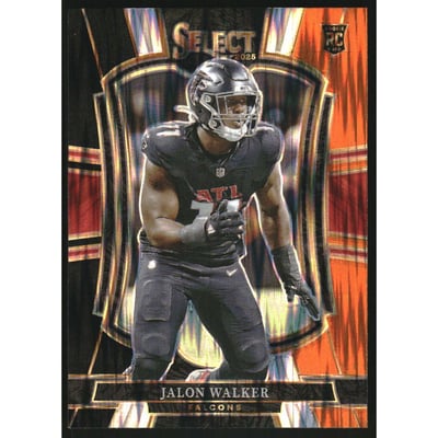 2025 Select Prizm Black and Orange Shock #146 Jalon Walker