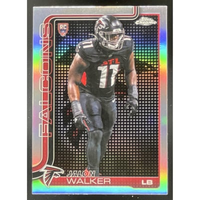 2025 Topps Chrome Lightboard Logo Variation #354 Jalon Walker RC