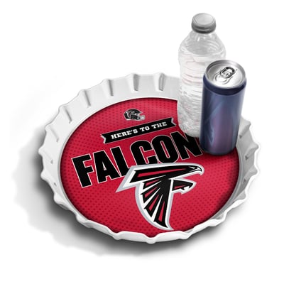 Atlanta Falcons IDNA 13" Bottle Cap Serving Tray
