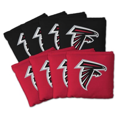 Atlanta Falcons IDNA Eight-Piece Cornhole Bag Set