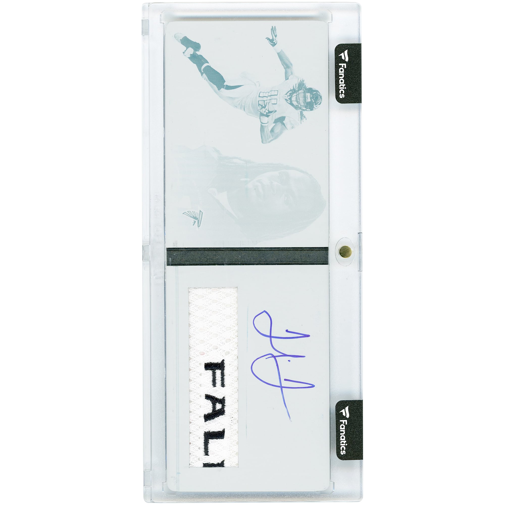 Julio Jones Atlanta Falcons Autographed 2012 Panini Playbook Rookie Booklet Black Printing Plate Game Used Team Name 2 Color Relic #120 #1/1 Rookie Card