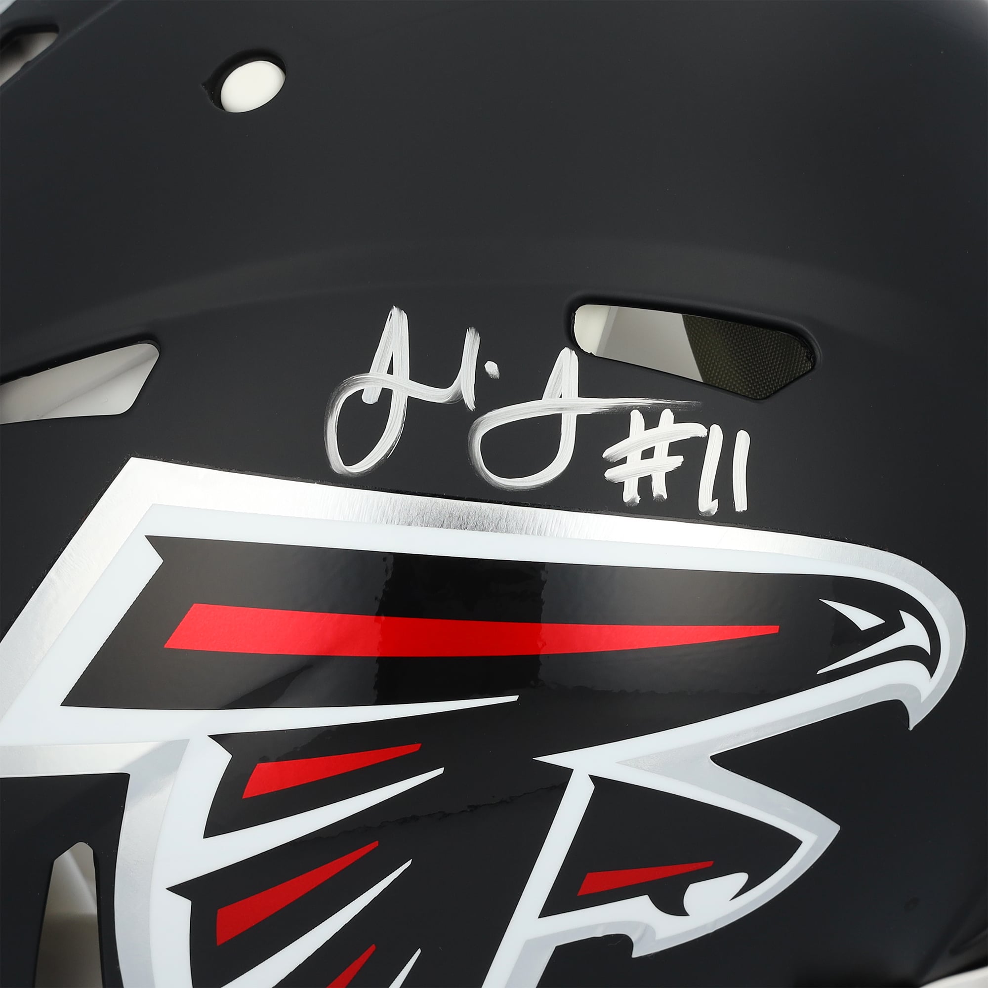 Julio Jones Atlanta Falcons Autographed Riddell Speed Authentic Helmet