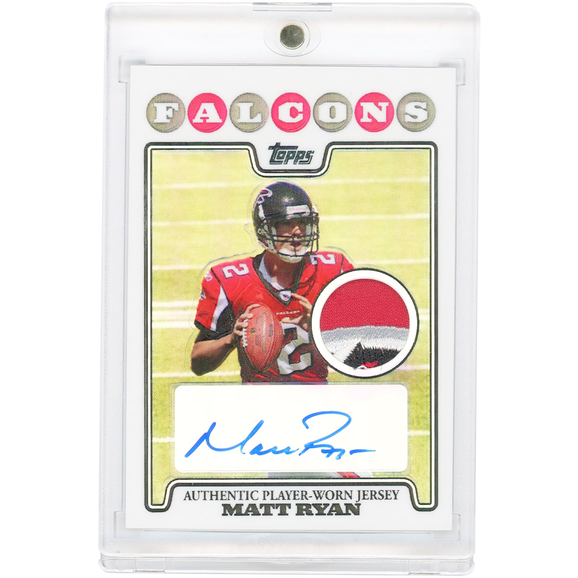 Matt Ryan Atlanta Falcons Autographed 2008 Bowman Chrome Rookie Premier 5-Color Team Logo Relic #RPAR-MR #8/10 Rookie Card
