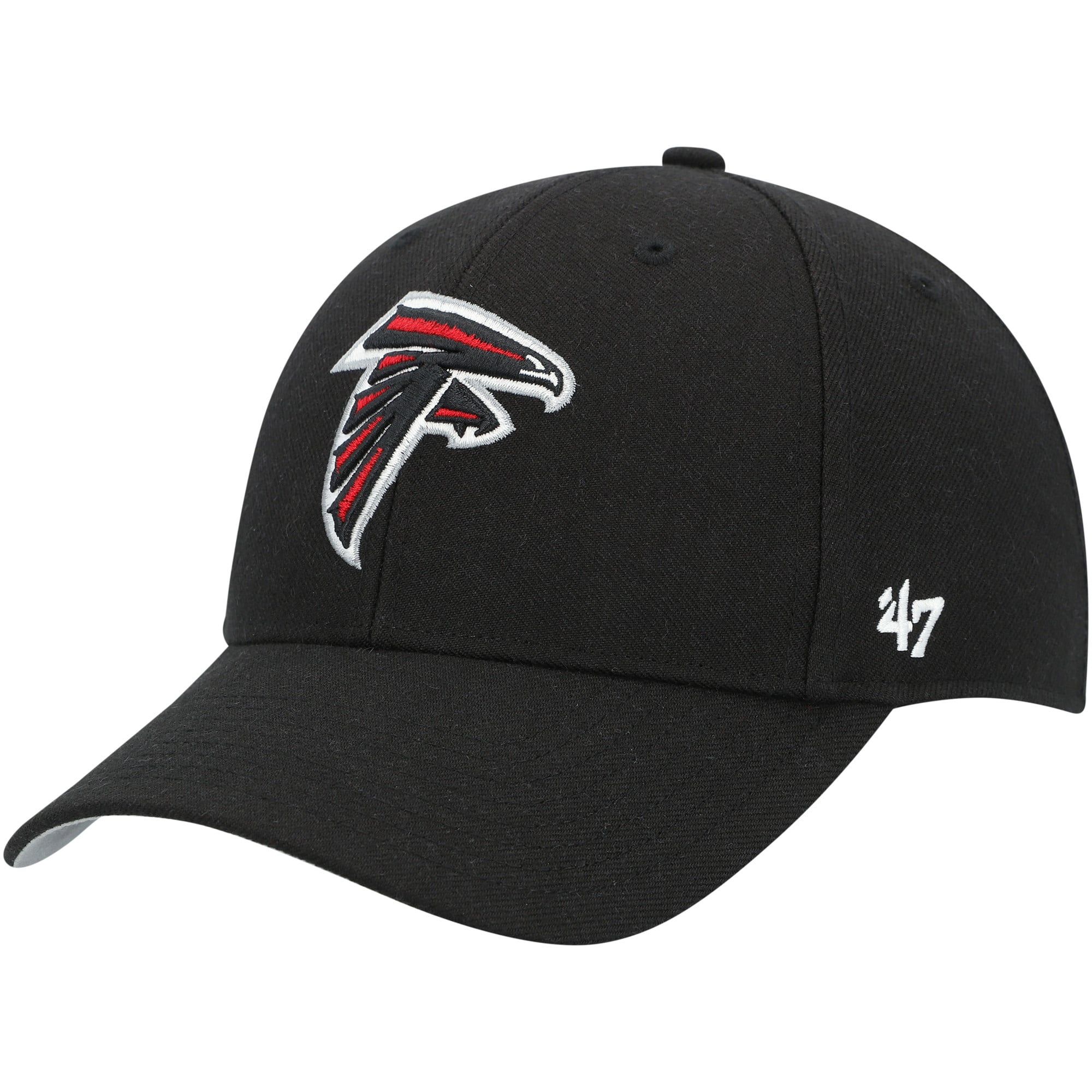 Men's '47 Black Atlanta Falcons MVP Adjustable Hat