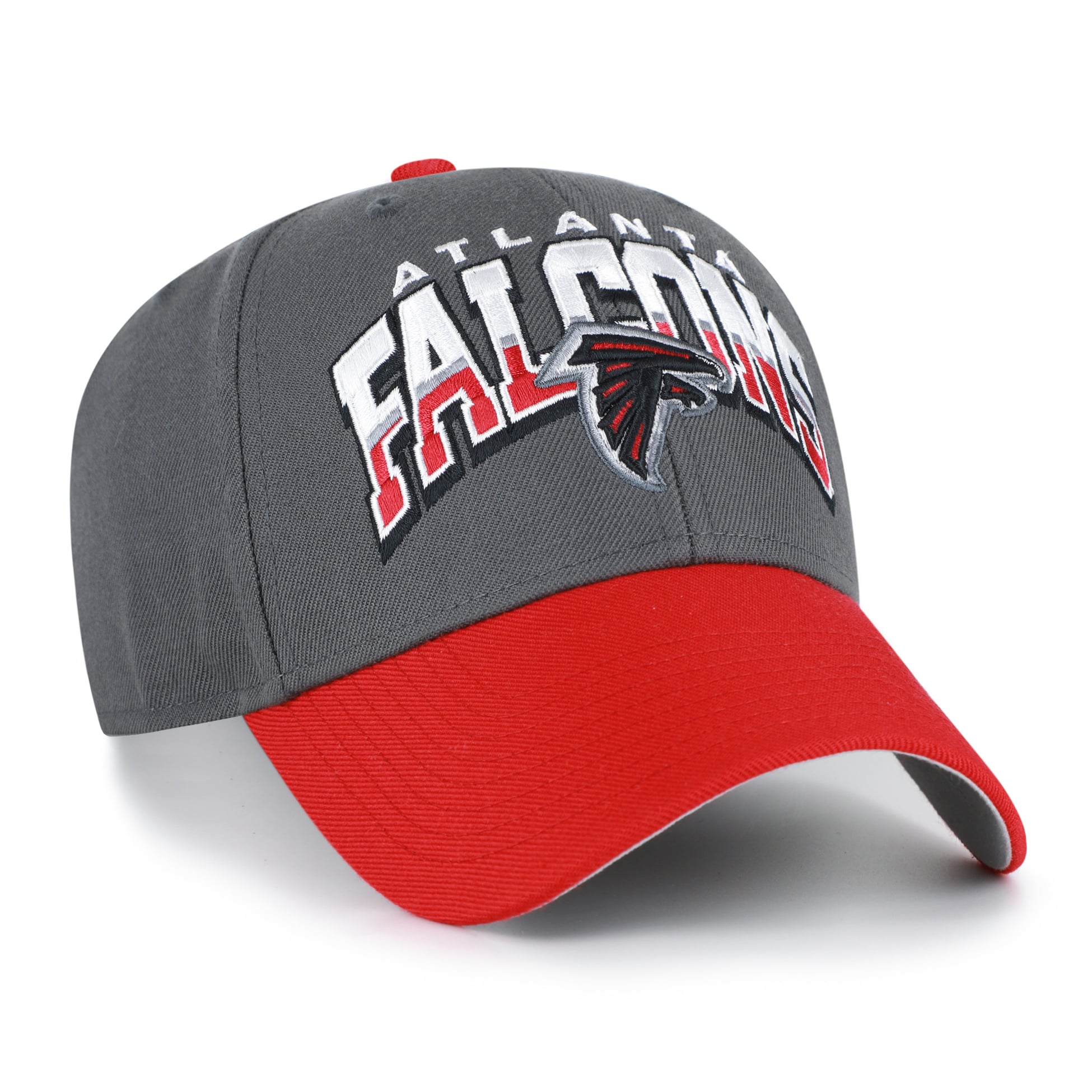 Men's '47 Charcoal Atlanta Falcons Split Block MVP Adjustable Hat