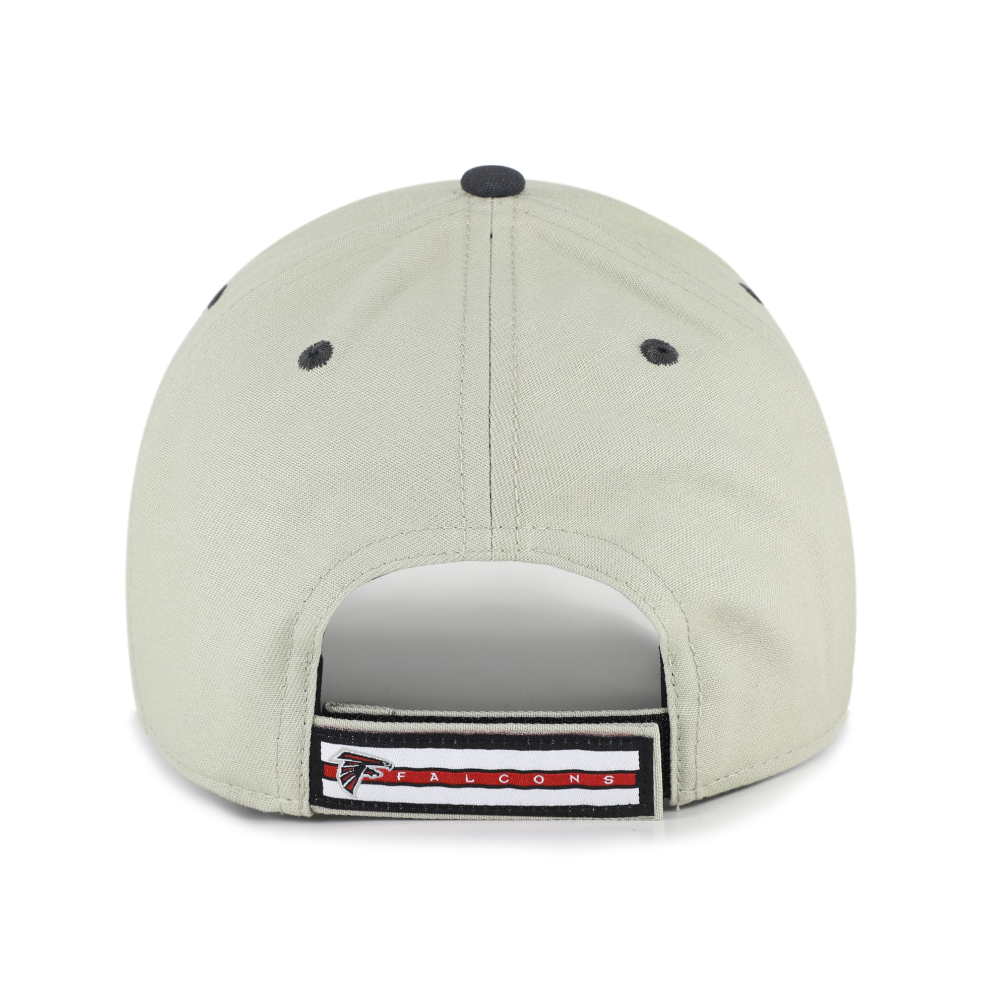 Men's '47 Gray/Black Atlanta Falcons Half Block Text MVP Adjustable Hat