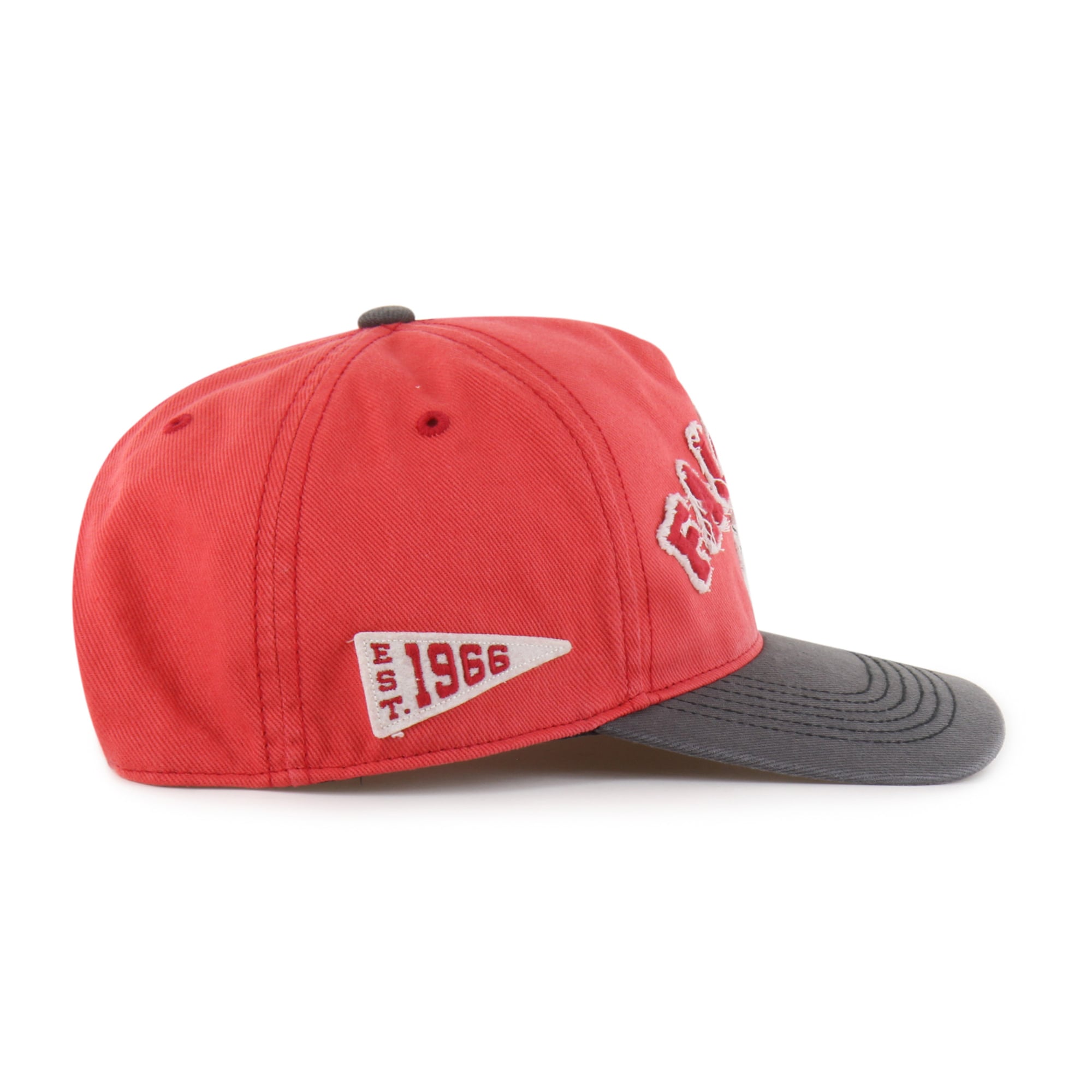 Men's '47 Red Atlanta Falcons Throwback Calderwood Well Worn Hitch Adjustable Hat