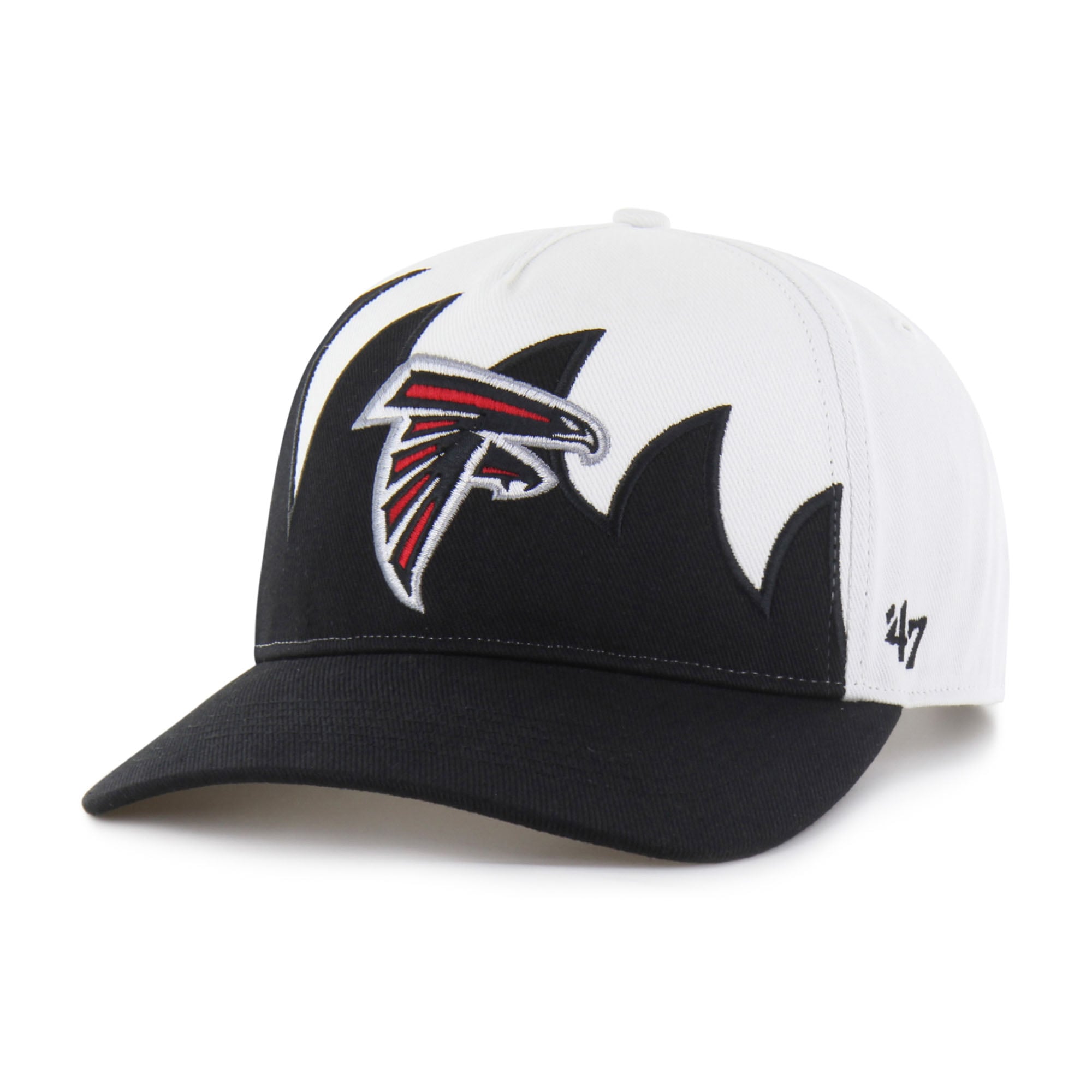 Men's '47 White Atlanta Falcons Jagged Hitch Adjustable Hat