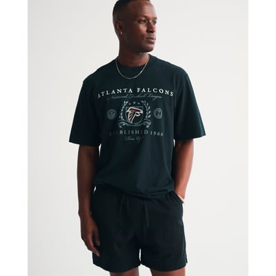 Atlanta Falcons Abercrombie & Fitch Premium Heavyweight T-Shirt - Black