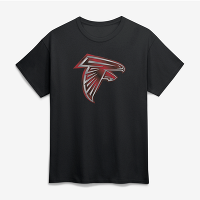 Atlanta Falcons Big & Tall Metallic Mascot T-Shirt - Black