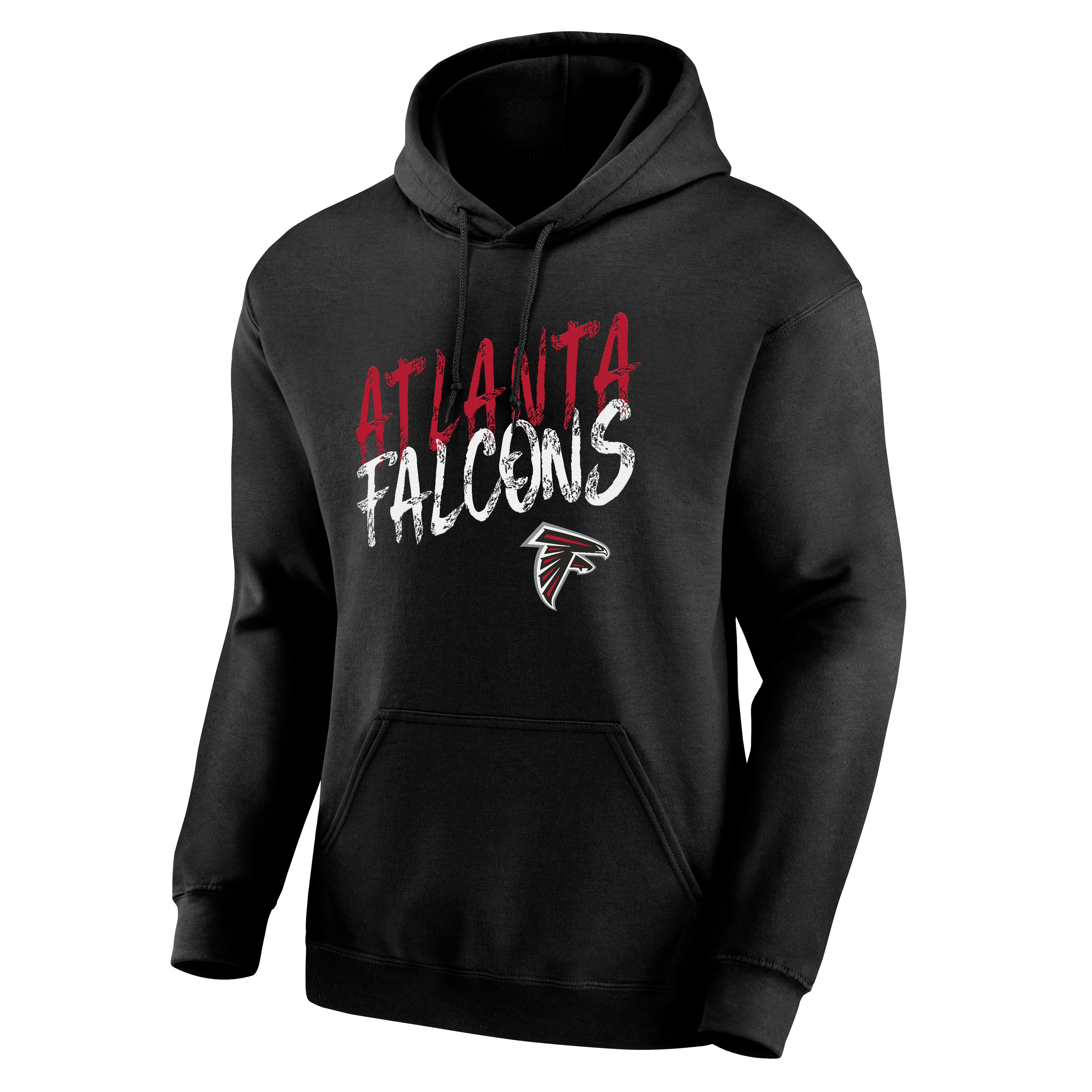 Sweat à capuche noir Atlanta Falcons Hustle pour homme