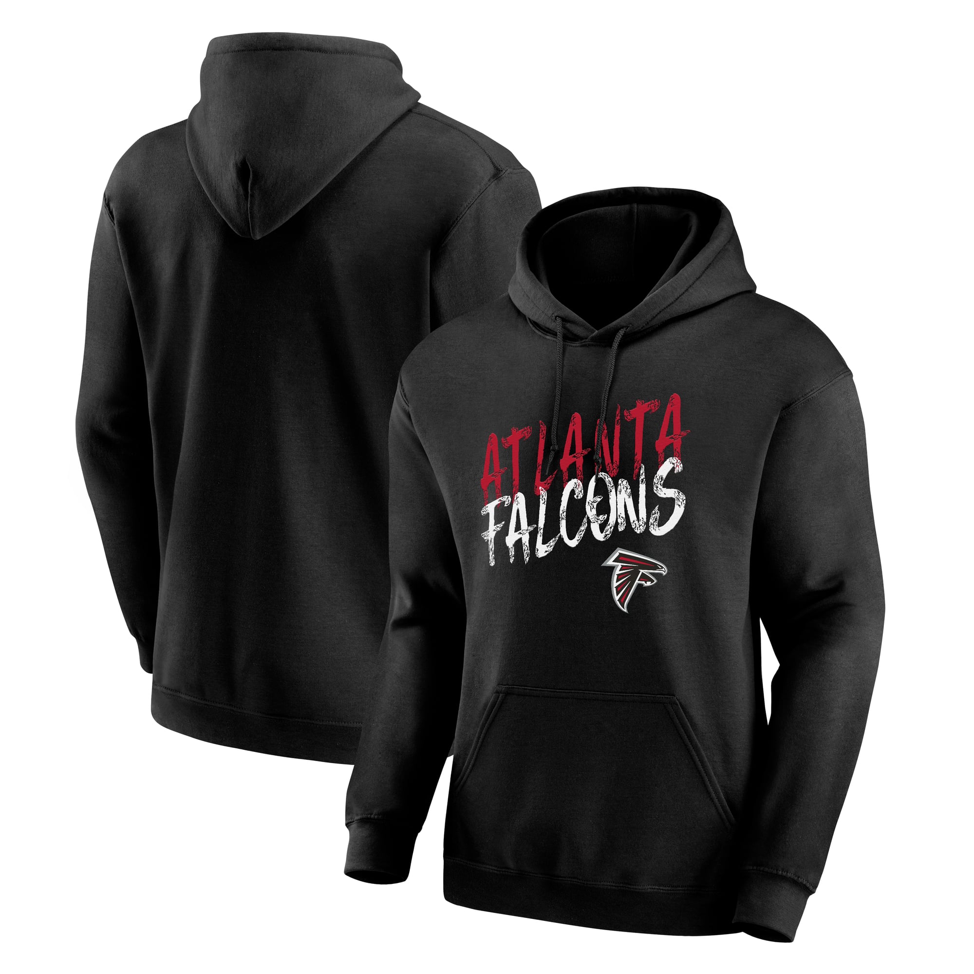 Sweat à capuche noir pour homme avec logo principal des Falcons d'Atlanta