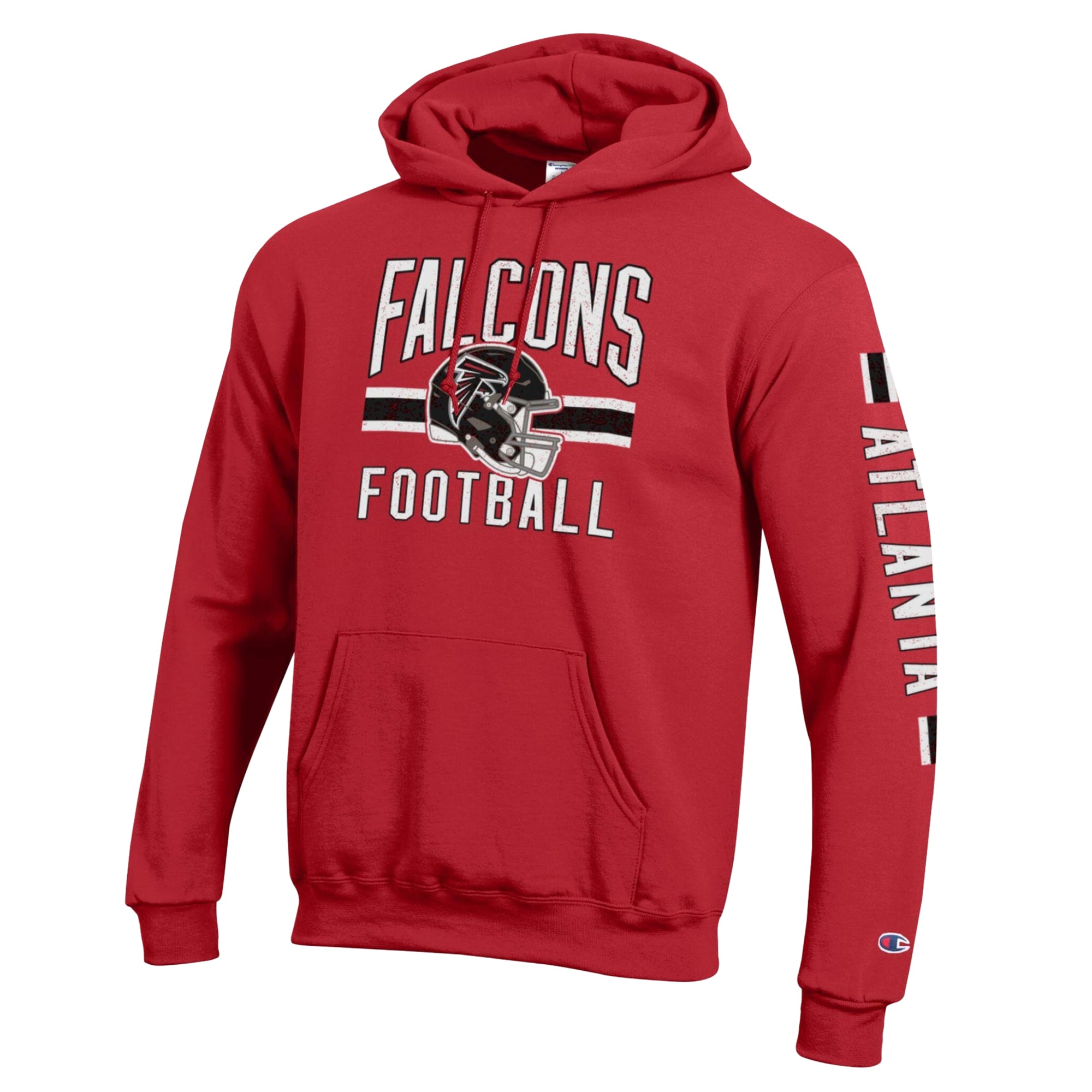 Sweat à capuche Champion rouge Atlanta Falcons Powerblend pour homme