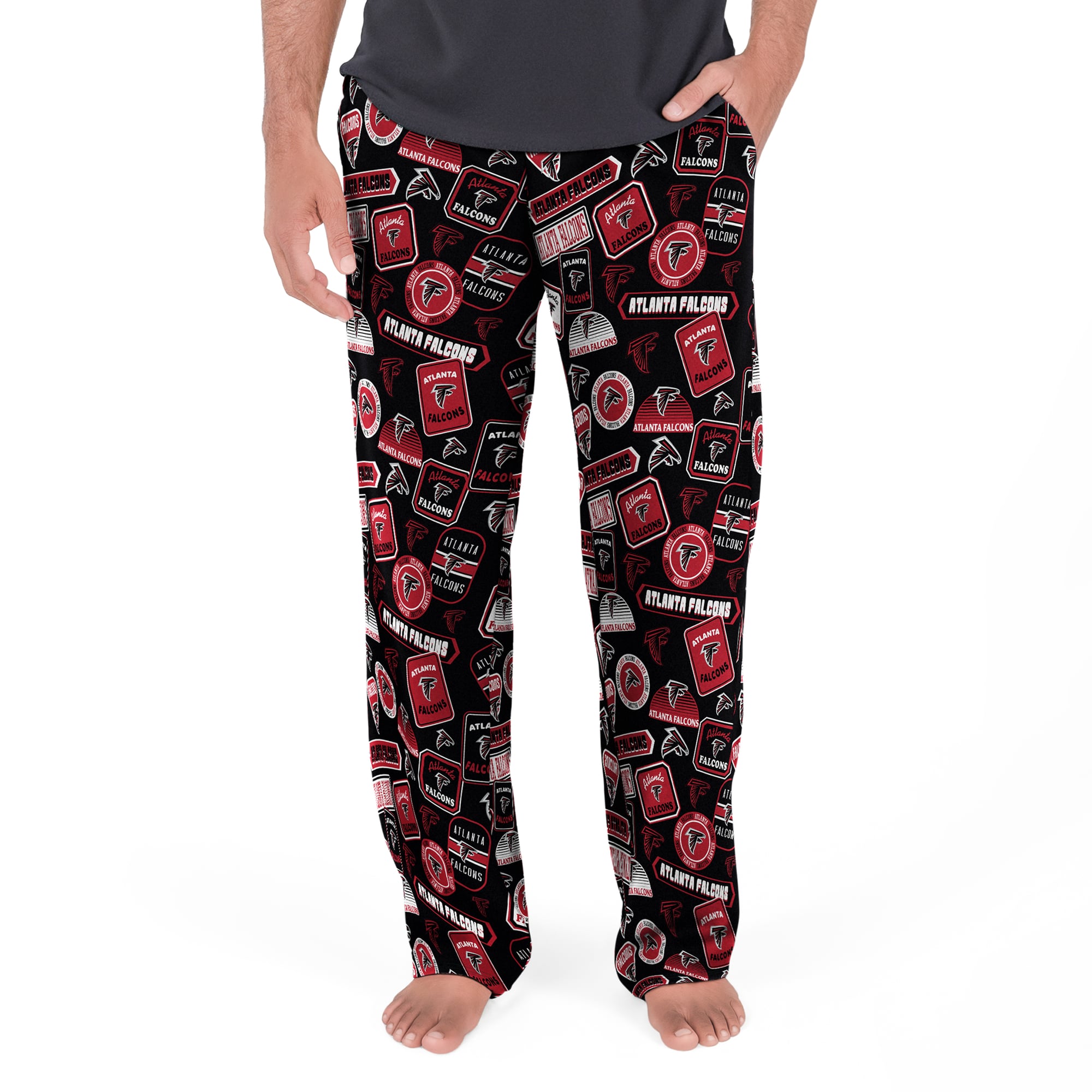 Men's Concepts Sport Black Atlanta Falcons Grady Sleep Pants