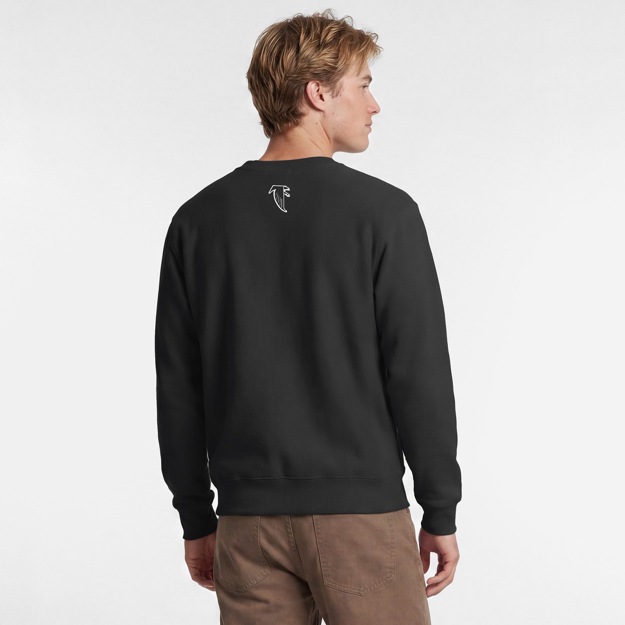Sweat-shirt homme Disney x Champion noir Atlanta Falcons Millennium Falcon Powerblend