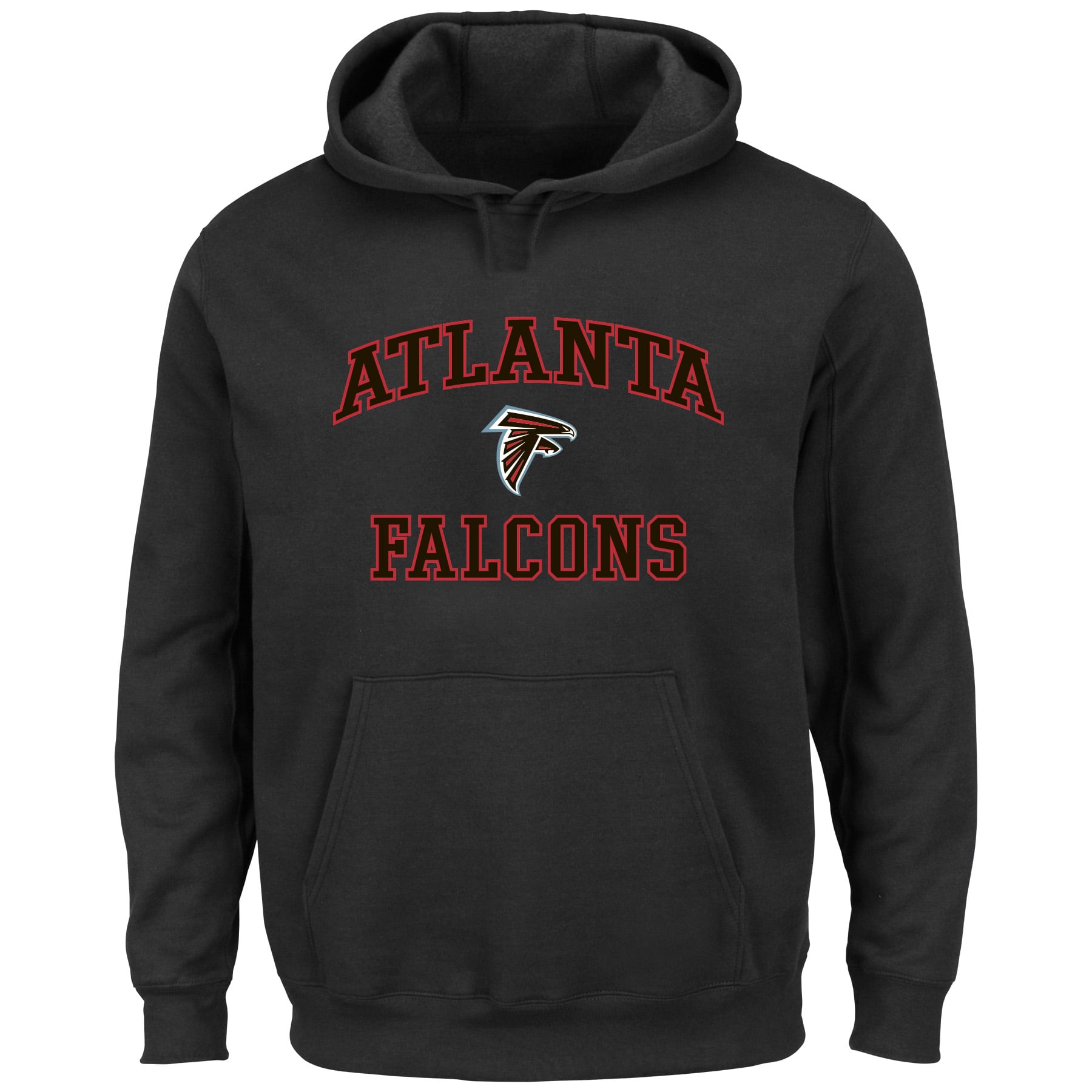 Men's Fanatics Black Atlanta Falcons Big & Tall Heart Soul Hoodie