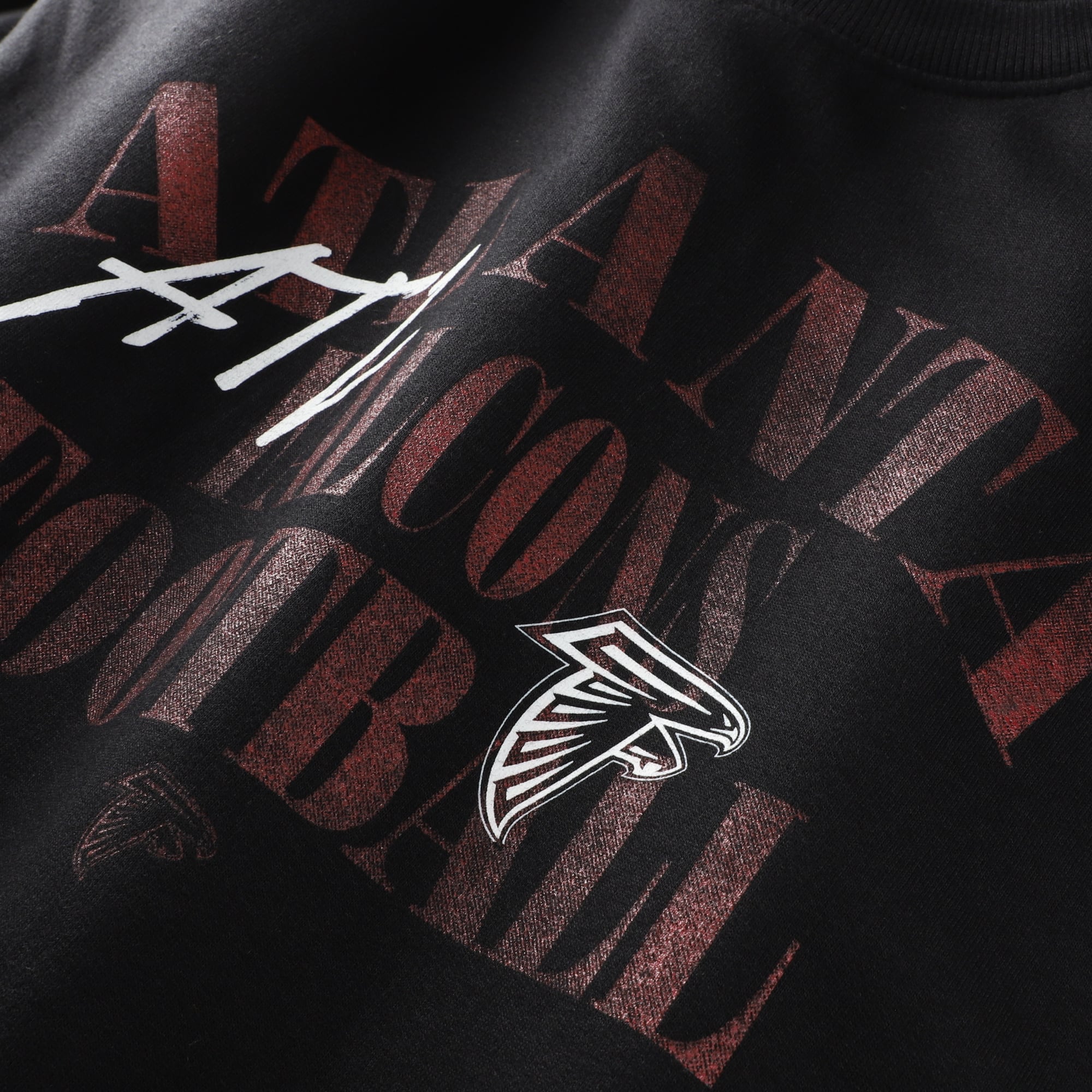 Sweat-shirt mi-temps décontracté Fanatics noir pour homme, grandes tailles, Atlanta Falcons
