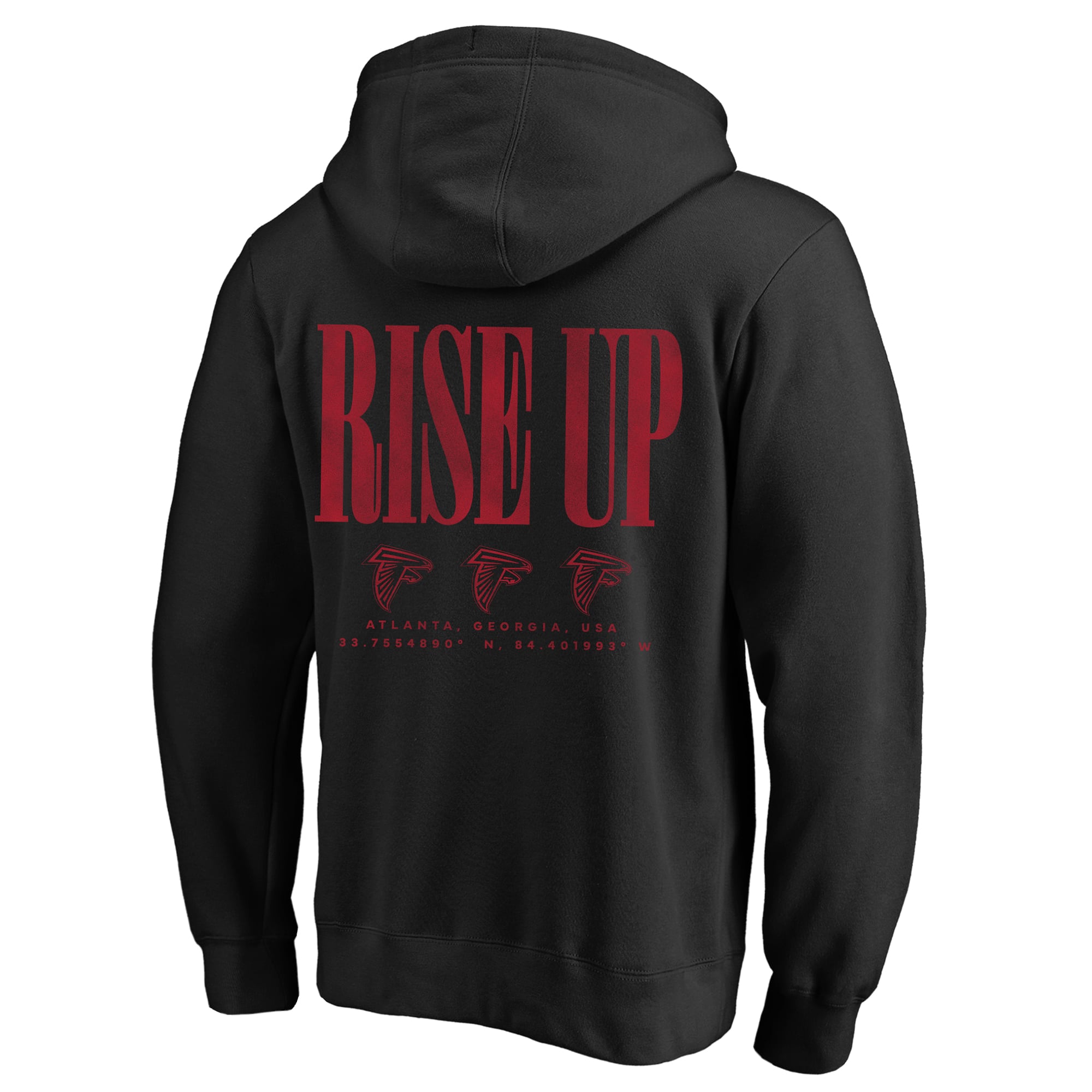 Men's Fanatics Black Atlanta Falcons Big & Tall Relaxed Intense Rivalry Hoodie