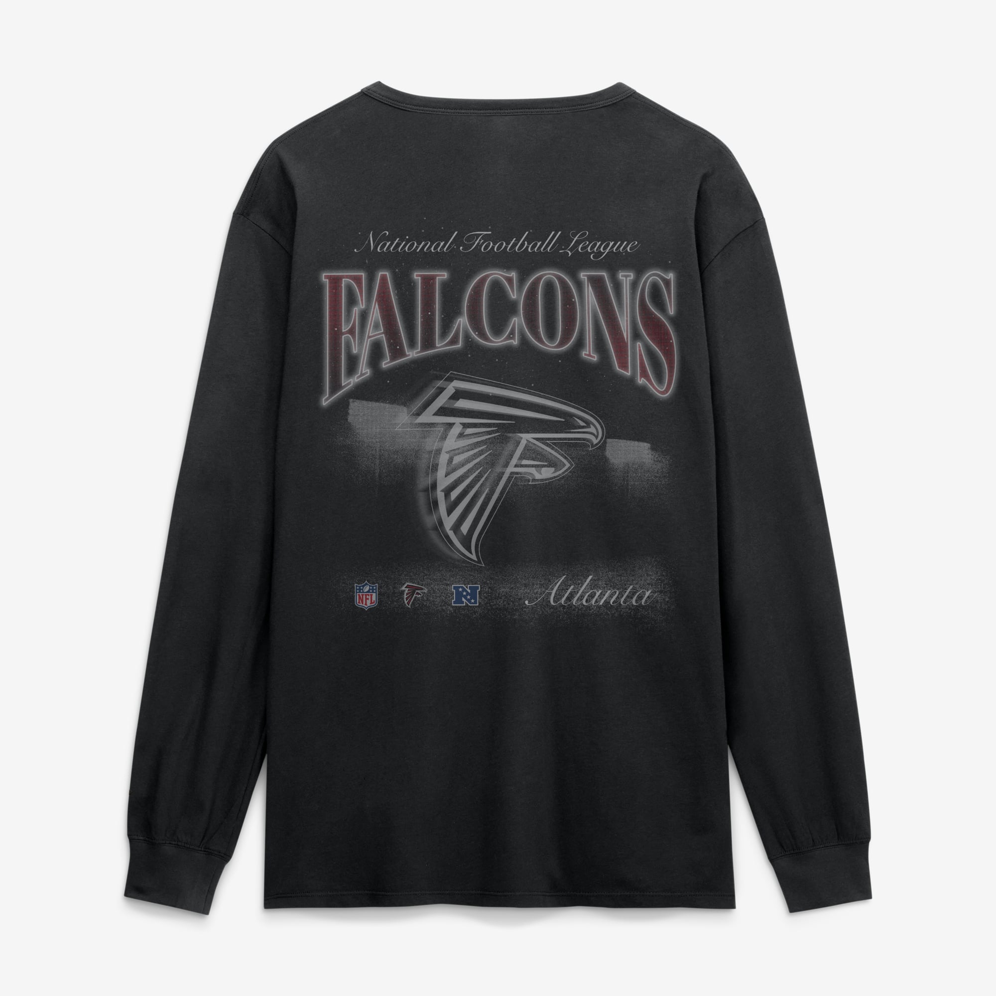 T-shirt à manches longues Fanatics Black Atlanta Falcons Midnight Falls pour homme