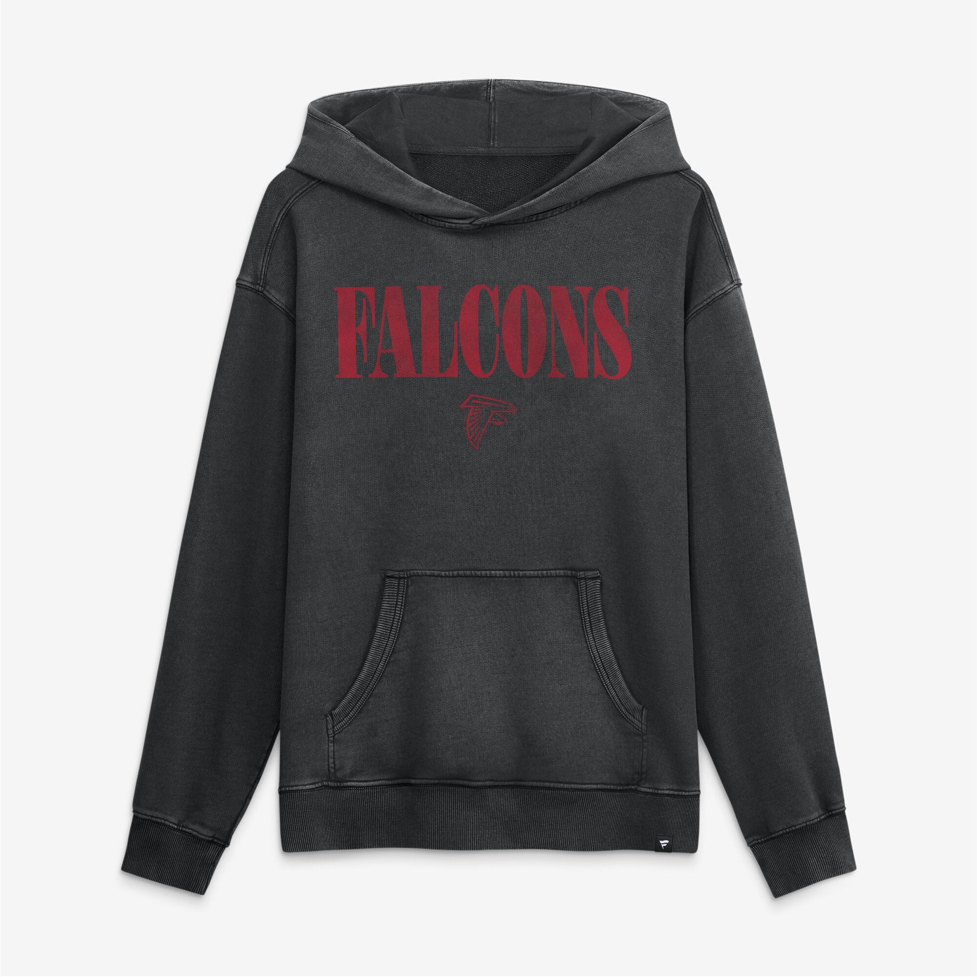 Men's Fanatics Black Atlanta Falcons Relaxed Intense Rivalry French Terry Hoodie